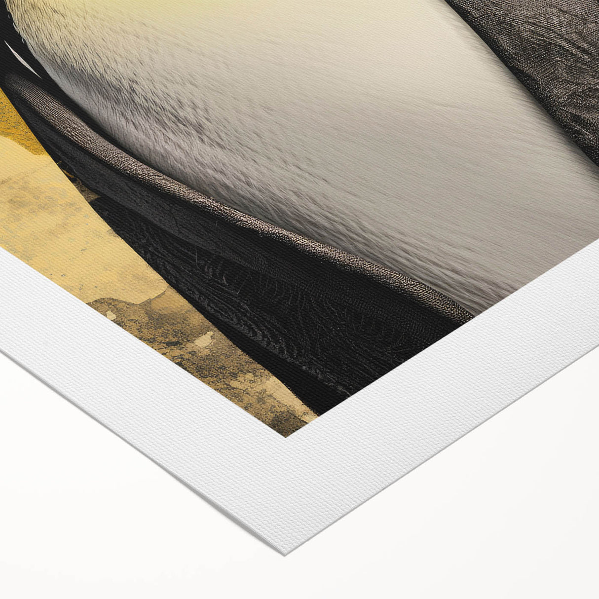 Rolled canvas wall art showcasing a vibrant penguin design in a colorful, contemporary style. Ideal for animal lovers, it adds a whimsical touch to any decor.