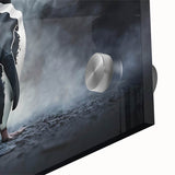 Close-up of a vibrant penguin design wall art piece, showcasing detailed acrylic glass textures and colors, perfect for animal-themed decor in modern interiors.