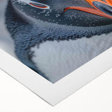Vibrant rolled canvas wall art showcasing a playful penguin design, perfect for adding a whimsical touch to any interior decor. Ideal for animal lovers and children's rooms.