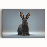 Stretched canvas wall art showcasing a vibrant rabbit design from the 'Animals A Wild Life' collection, featuring intricate details and bright colors, perfect for home decor.