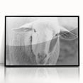 Framed wall art featuring a stylized sheep design in black acrylic, showcasing intricate patterns and textures, perfect for enhancing modern home decor.