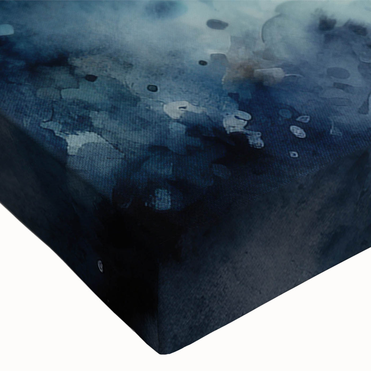 Close-up of a stretched canvas wall art featuring a sheep design, showcasing detailed textures and vibrant colors, perfect for animal lovers and home decor enthusiasts.