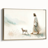 Framed canvas wall art featuring a sheep design from the Animals A Wild Life collection, showcasing intricate details in gold tones against a neutral background, ideal for animal lovers and modern decor.