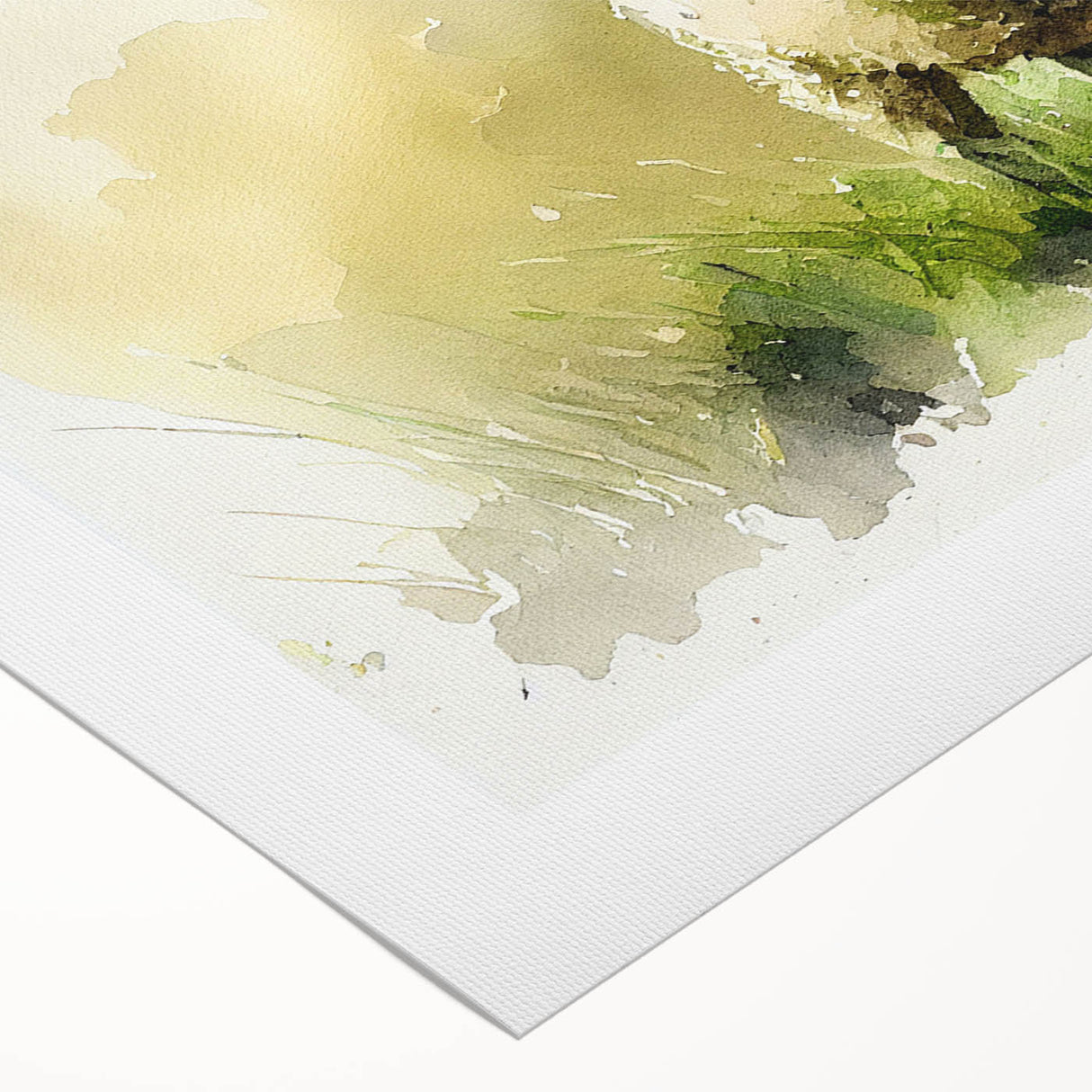 Stylish rolled canvas wall art depicting a serene sheep design, featuring soft pastel colors and intricate details, perfect for nature-themed decor.