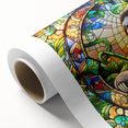 Rolled canvas print showcasing a whimsical sloth design, featuring vibrant colors and intricate details, perfect for nature-themed decor and animal lovers.