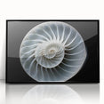 Framed wall art showcasing a vibrant snail design in a black frame, featuring intricate details and colors, ideal for nature lovers and modern decor enthusiasts.