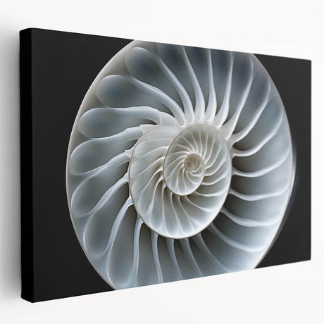 Side view of a stretched canvas featuring a whimsical snail design, showcasing vibrant colors and intricate patterns, perfect for animal-themed home decor.
