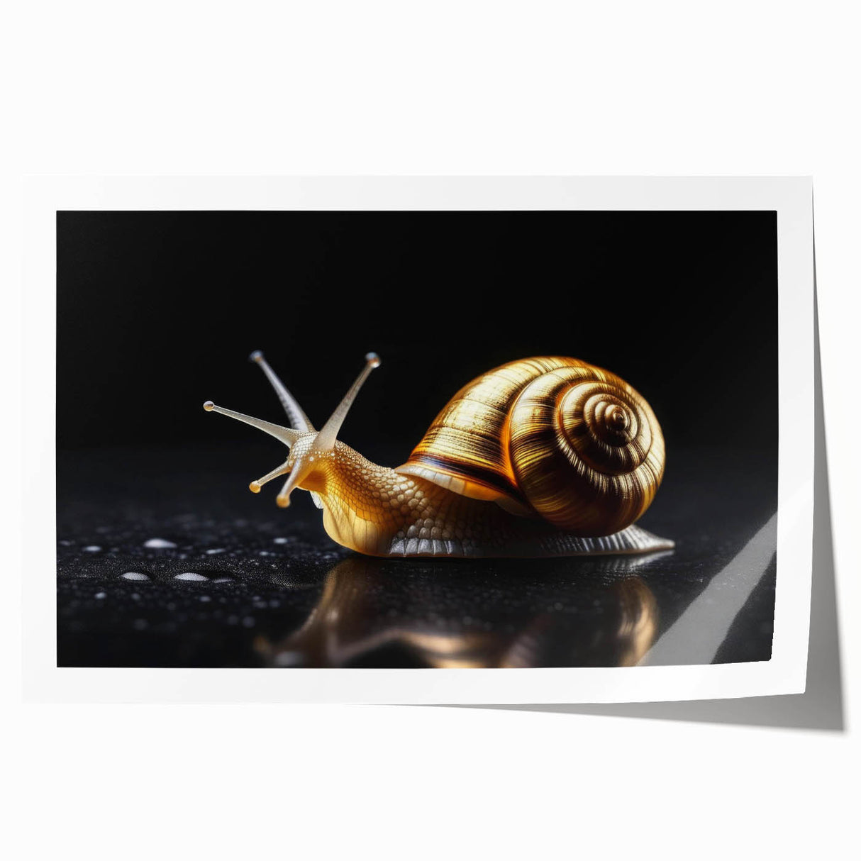 Colorful snail wall art design featuring intricate patterns and textures, showcasing nature's beauty in a vibrant and artistic way, perfect for home decor.