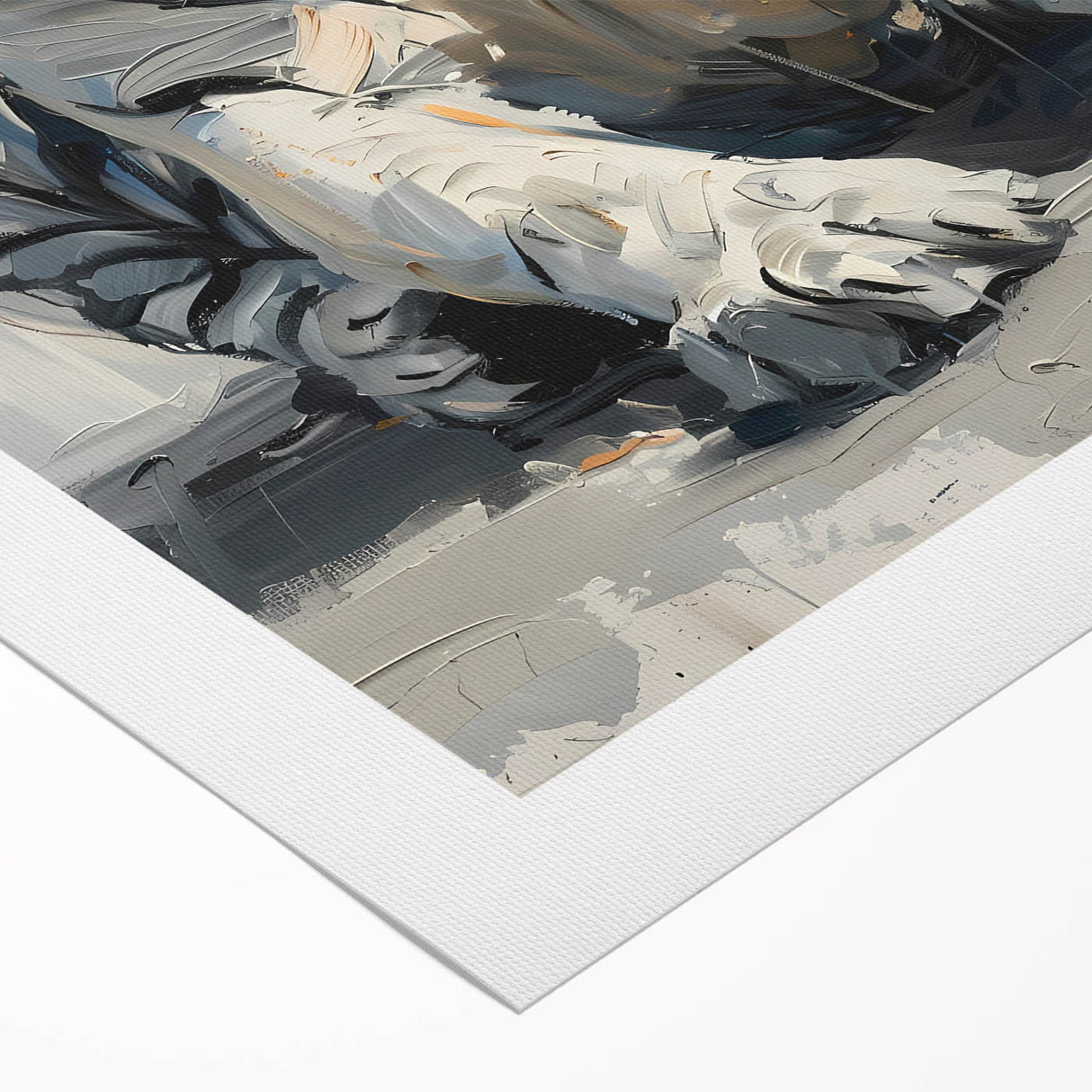Vibrant rolled canvas showcasing a striking tiger design, part of a wildlife wall art collection, featuring rich colors and intricate details for dynamic decor.