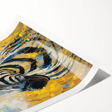 Zebra-inspired wall art print featuring bold black and white stripes, showcasing a modern and stylish design, perfect for home decor in nature-themed settings.