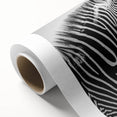 Zebra-patterned rolled canvas wall art showcasing vibrant black and white stripes, ideal for wildlife enthusiasts, adding a modern decor touch to any space.