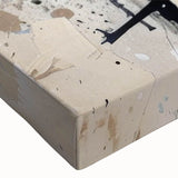 Close-up of a vibrant zebra design wall art piece on stretched canvas, showcasing intricate details and bold colors, perfect for wildlife-themed decor.