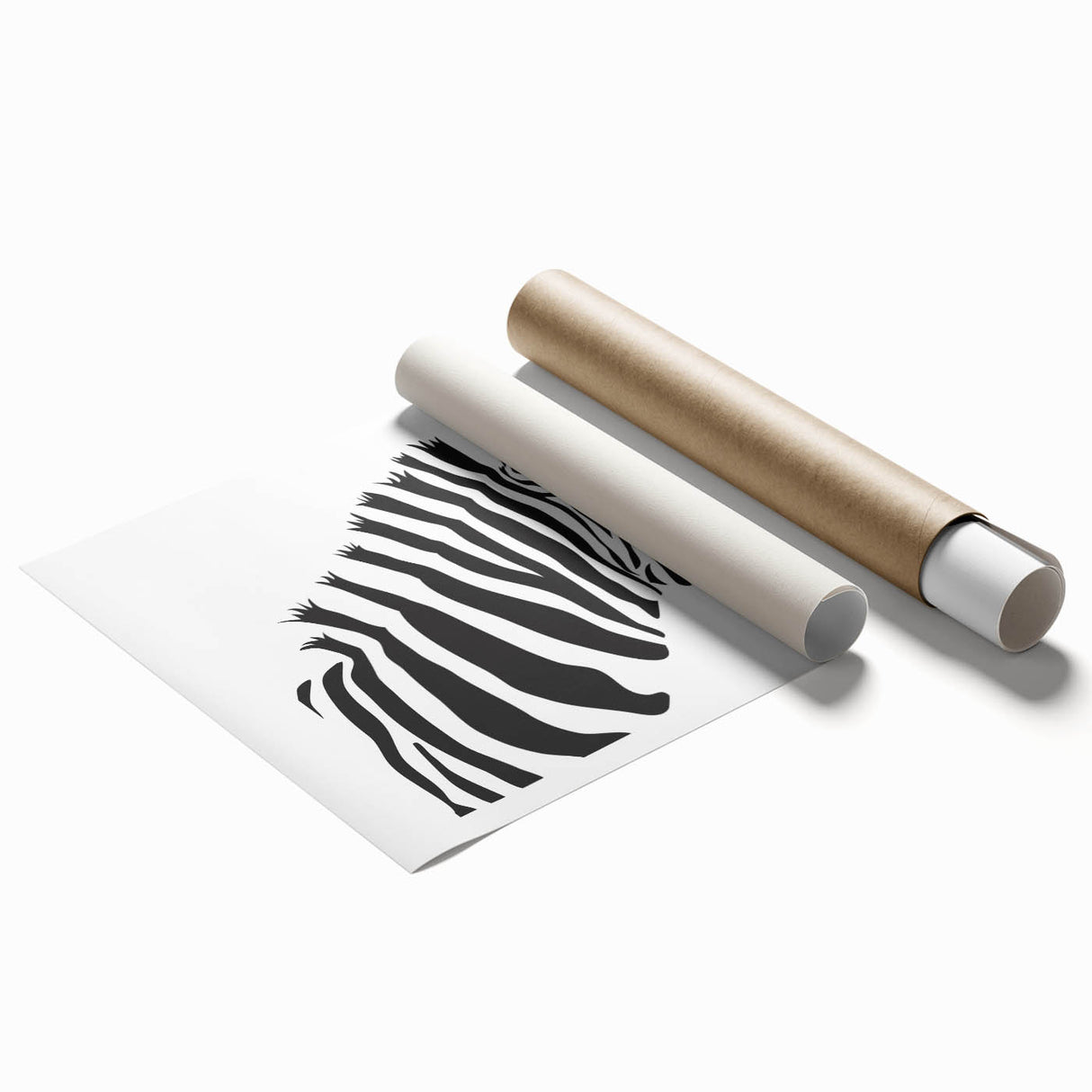 Vibrant zebra design wall art print showcasing detailed black and white stripes, perfect for adding a wild touch to home decor. Ideal for animal lovers.