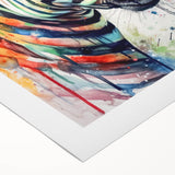 Zebra-patterned rolled canvas wall art, showcasing a striking black and white design, perfect for adding a touch of wildlife elegance to any room decor. Ideal for animal lovers and modern interior design enthusiasts.