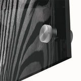 Close-up of a vibrant zebra wall art design on acrylic glass, showcasing intricate black and white stripes, perfect for enhancing modern home decor with a wildlife theme.