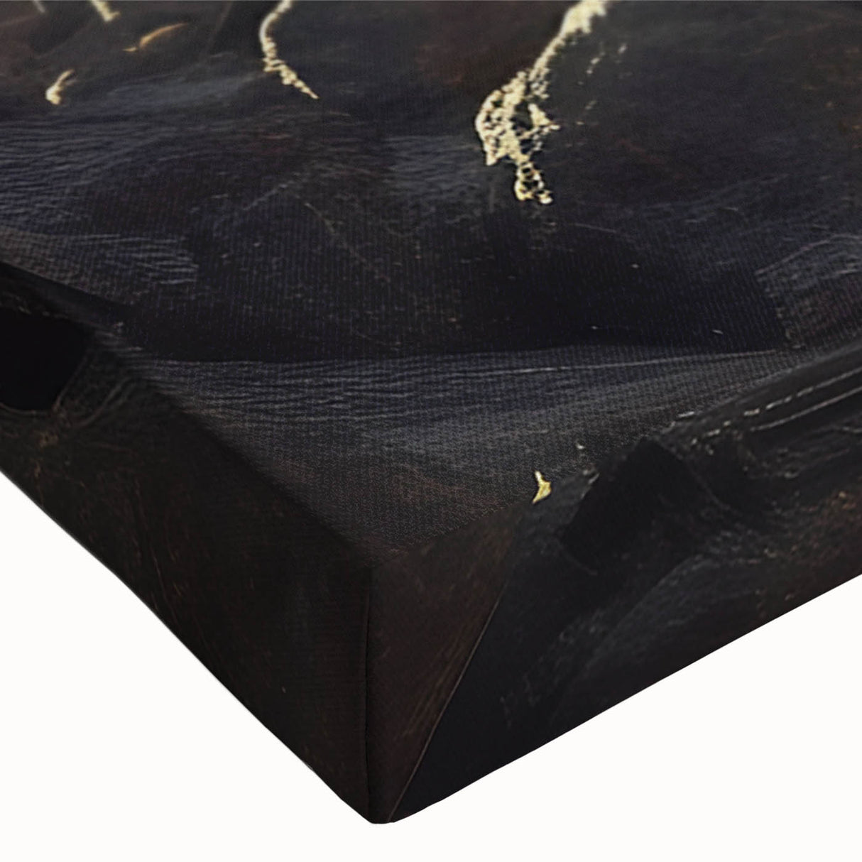 Black and white landscape art painting of ancient ruins on large stretched canvas, ideal for bedroom wall decor.