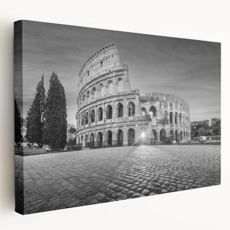 Large canvas print of ancient ruins in earthy tones, suitable for kitchen wall art.