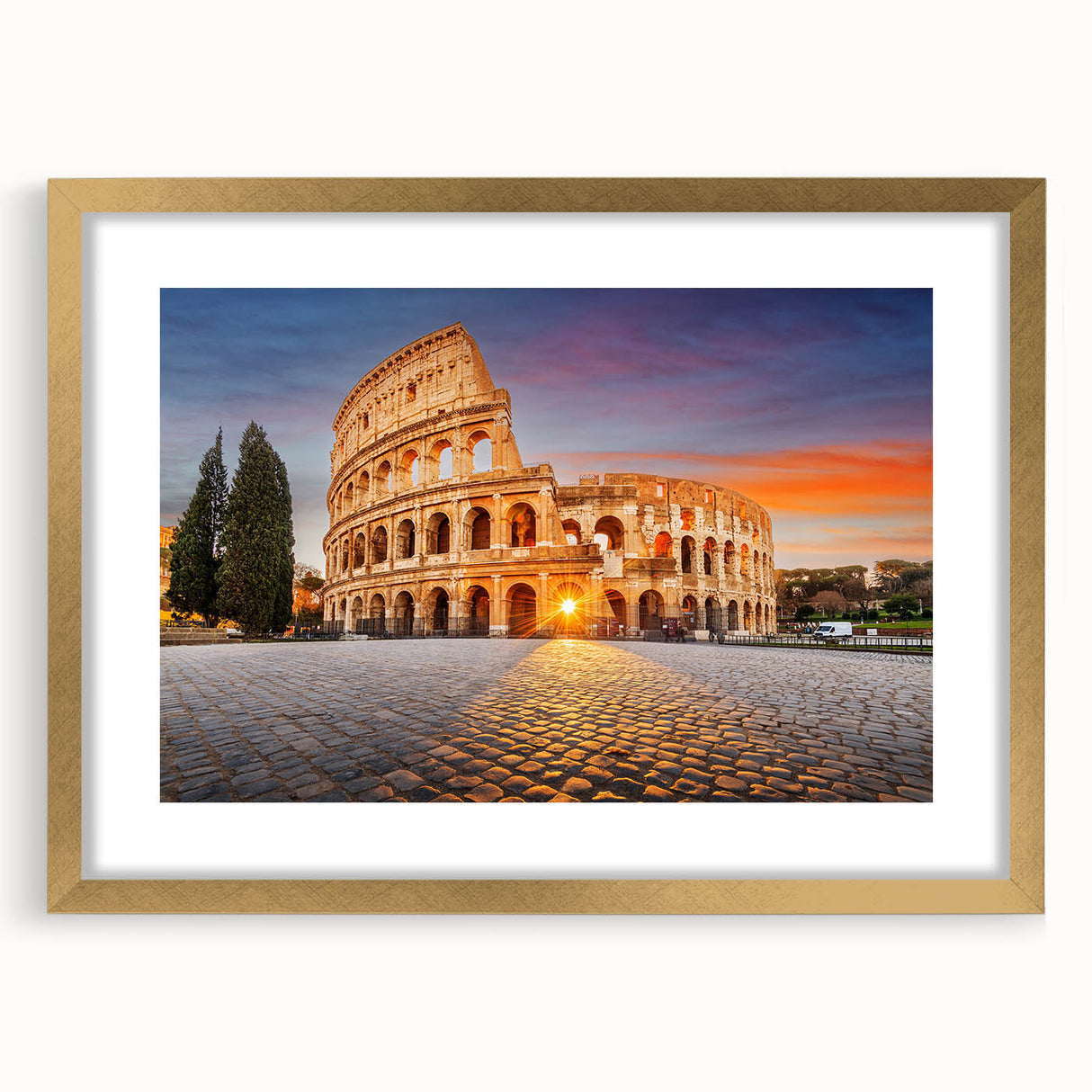 Extra large framed wall art of textured abstract ruins in muted earth tones, ideal for living room decor.