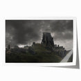 Extra large rolled print of ancient ruins in muted earth tones, ideal for art wall dining room.