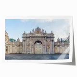 Extra large rolled print of ancient ruins in muted earth tones, suitable as art wall dining room or classy bathroom decor.