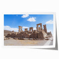 Extra large rolled print of ancient ruins in muted earth tones, ideal for art wall dining room or classy bathroom wall art.