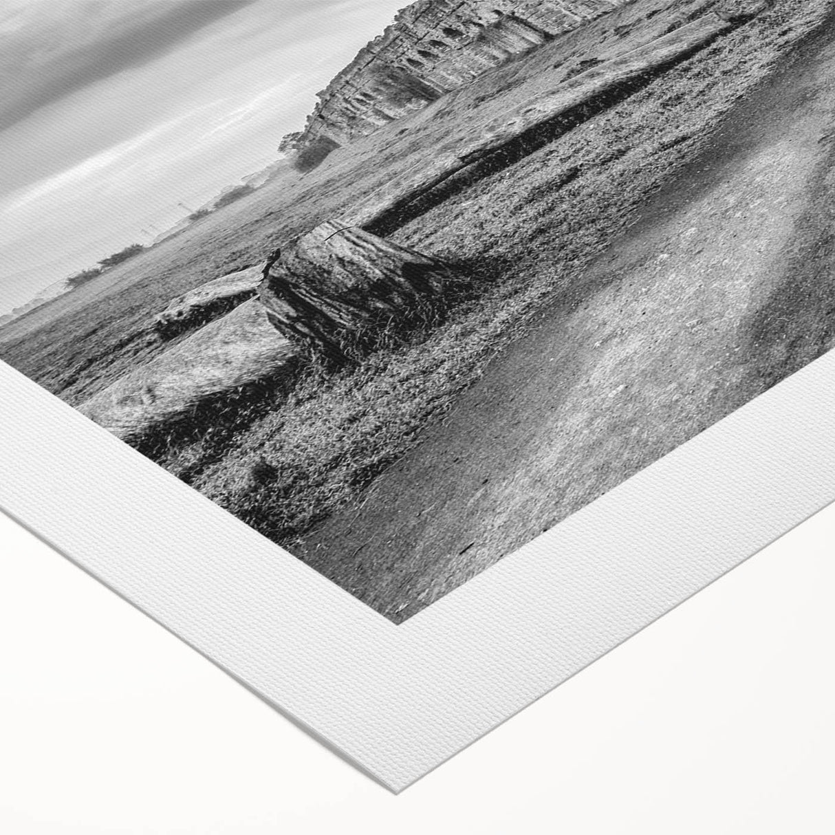 Art Deco poster of stylized architectural arches in monochrome, printed on rolled canvas, suitable for dining room wall art.