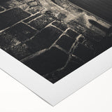 Art deco poster featuring symmetrical arch designs in muted gray, ideal for dining room wall art on rolled canvas.