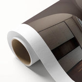 Art Deco style poster featuring symmetrical arch designs in soft beige and cream, printed on rolled canvas.