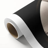 Art Deco-style archway design in monochrome, printed on rolled canvas, suitable for nursery wall art or dining room.