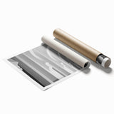 Extra large rolled print featuring floral art with arches in muted pastel shades.