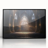 Large abstract wall art featuring a series of black and white arches in a mid-century modernist style.