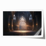 Extra large rolled print of monochrome floral arches, ideal for art wall dining room or classy bathroom decor.