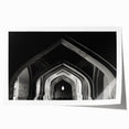 Rolled print of an architectural arch design in monochrome, ideal for art wall dining room.