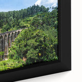 Black wall art featuring colorful, textured arch designs on a framed canvas, ideal for living room decor.