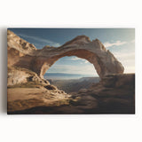 Black and white photo of architectural arches on a large stretched canvas, suitable for kitchen wall art.