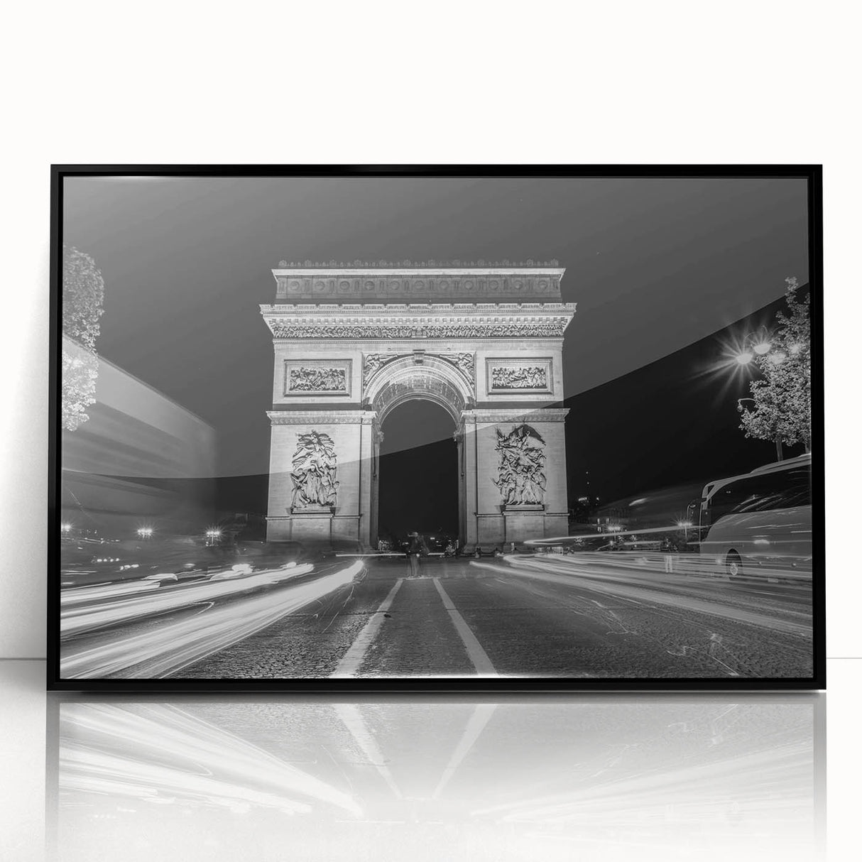 Large abstract wall art featuring black and white arch designs on acrylic, framed, ideal for modern art wall decor.