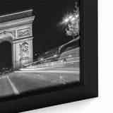 Black wall art featuring colorful, textured arch designs on a framed canvas, suitable for a living room.