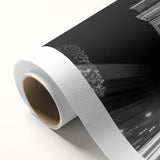 Art deco style arches in muted beige and cream tones on a rolled canvas, ideal for nursery wall art.