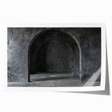 Rolled print of large floral arches in muted earth tones, suitable for art wall dining room or classy bathroom decor.