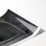 Extra large wall art featuring line art flowers in black on white, rolled canvas, ideal for large living room decor.