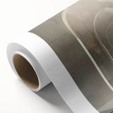 Art deco style arches in muted beige and ivory tones on a rolled canvas, suitable as nursery wall art.