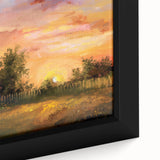 Extra large framed canvas featuring a close-up of black architectural arches with colorful, textured detailing.