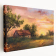 Arched architectural designs in neutral tones on a large stretched canvas, suitable for kitchen wall art.