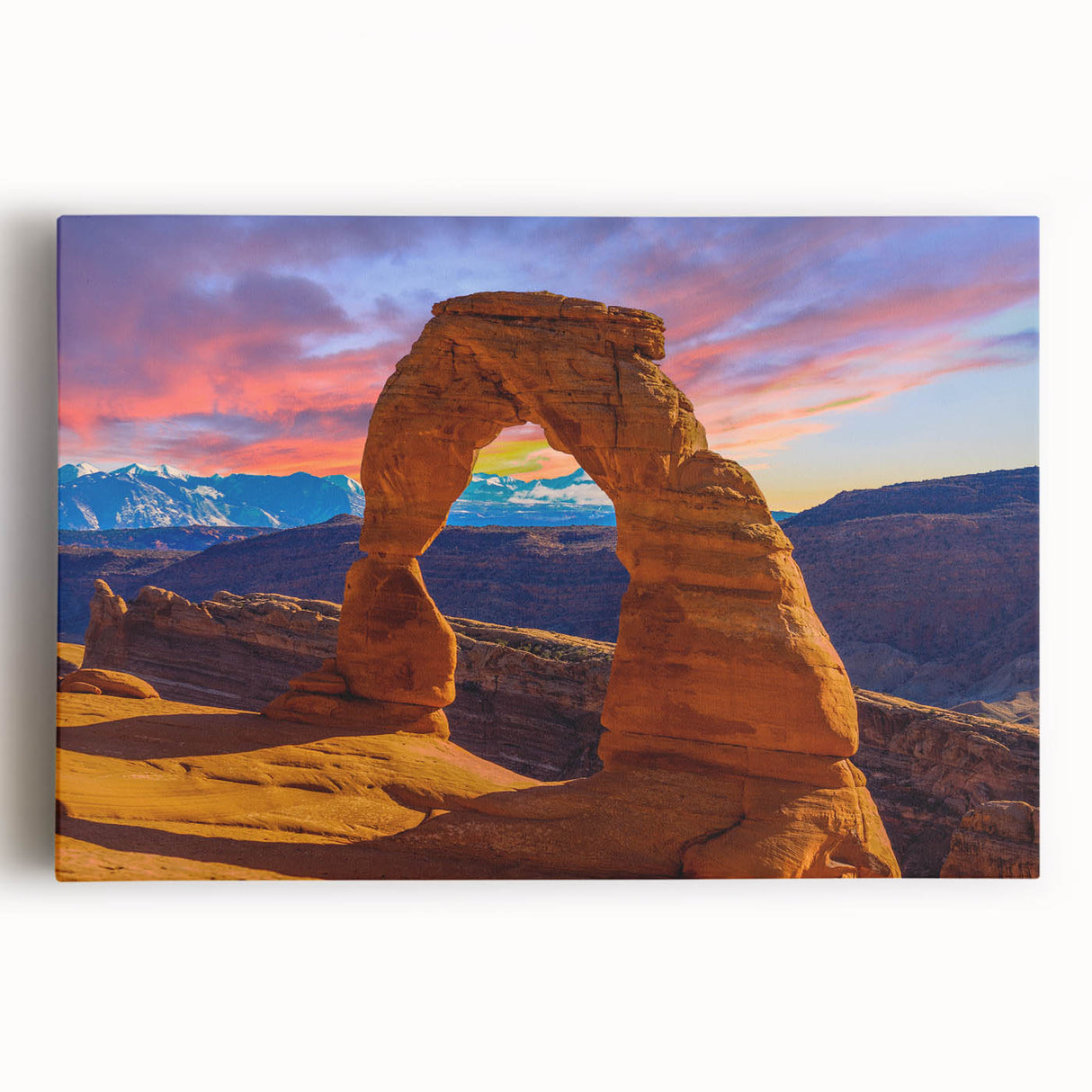 Black and white photograph of architectural arches on a large stretched canvas, suitable for kitchen wall art.