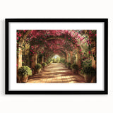 Extra large abstract art print featuring colorful, textured arch designs on a framed canvas, ideal for living room decor.