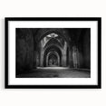 Extra large abstract art print featuring colorful, textured arch designs on a black framed canvas.