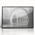 Large abstract wall art featuring arches in black and white tones on a framed acrylic, ideal for modern art wall decor.