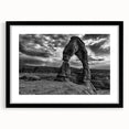 Abstract art print featuring colorful, textured arches on a large canvas, ideal for living room decor.