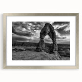 Abstract art print featuring textured arches in muted gray, extra large format ideal for living room decor.