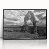 Large abstract wall art featuring black and white arch designs on a framed acrylic, ideal for modern art wall decor.